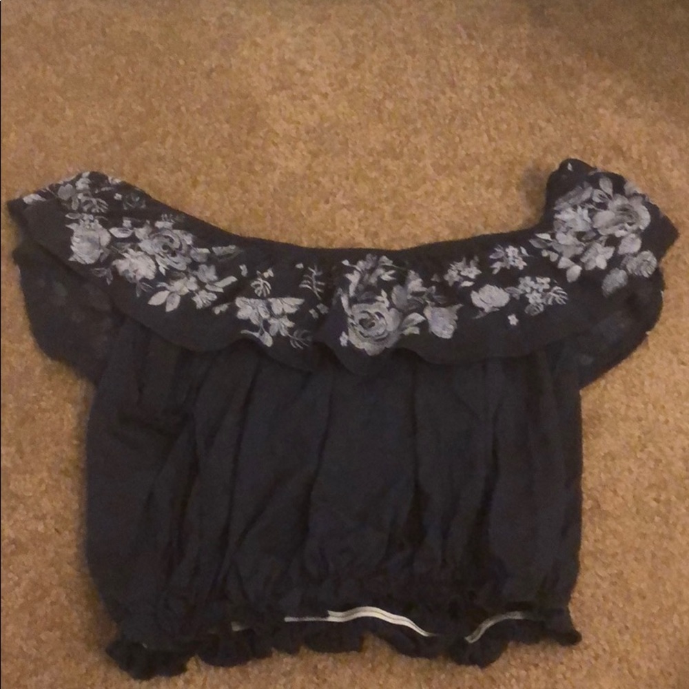 off the shoulder crop top